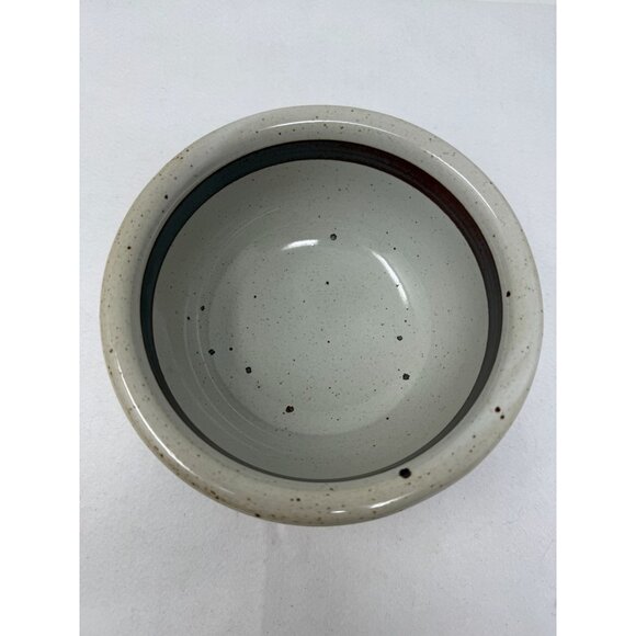 Dansk Vintage Bowl Brown Speckled Stripe Soup Salad Japan Stoneware Replacement - Picture 4 of 7